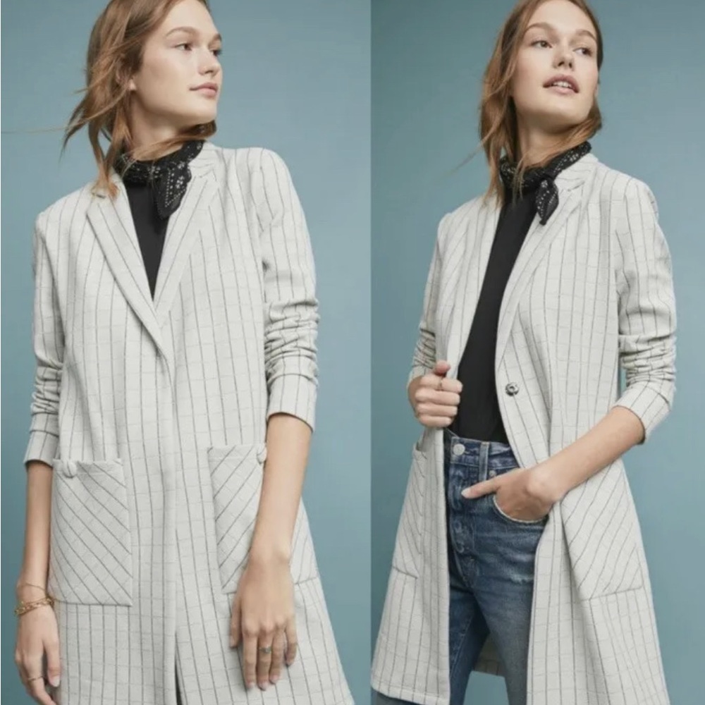 Anthropologie Harlyn Longline Blazer